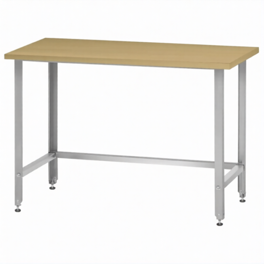 Стол кондитерский СПРн 860х1200х800 «Norma Ral» бук/40 (полка-обвязка сварная, ножка угловая)