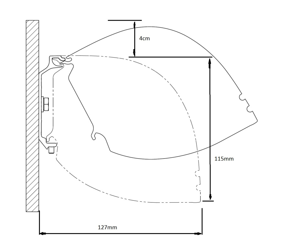 Kauber Red Label Tensioned BT Cinema 122" 16:9 152x270 дроп 50 см. Microperf MW