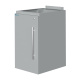 Тумба подвесная металлическая высокая с дверью Mod. 400-ТДМв левая