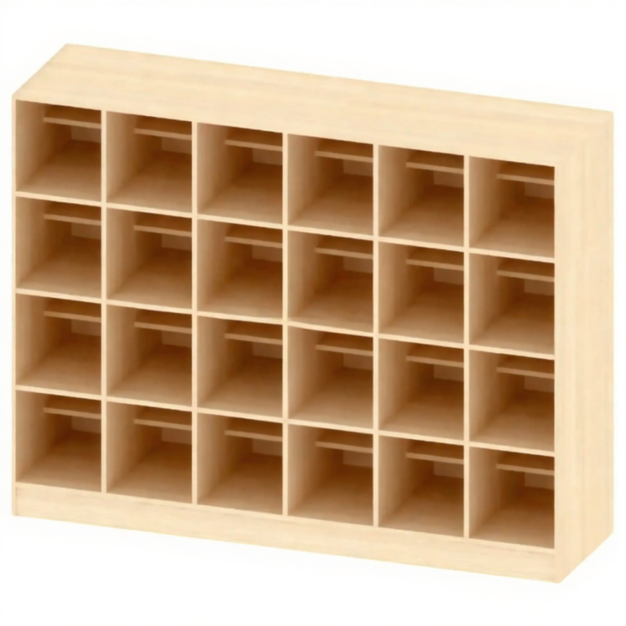 Шкаф для хранения обуви 24 ячейки ГР-ШП-14