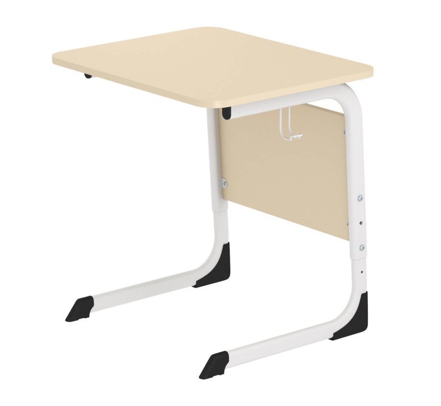 Cтол ученический бежевый/белый муар SHT-T-TN13/3-5