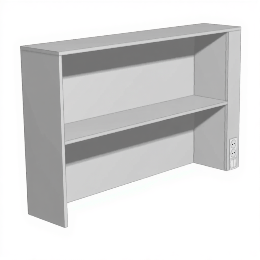 Надстройка для стола или тумбы Н-10 (ЛДСП серый)