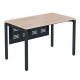 Офисный стол «СМАРТ» подстолье «П» профиль 40x40 столешница 16 мм /лдсп экран