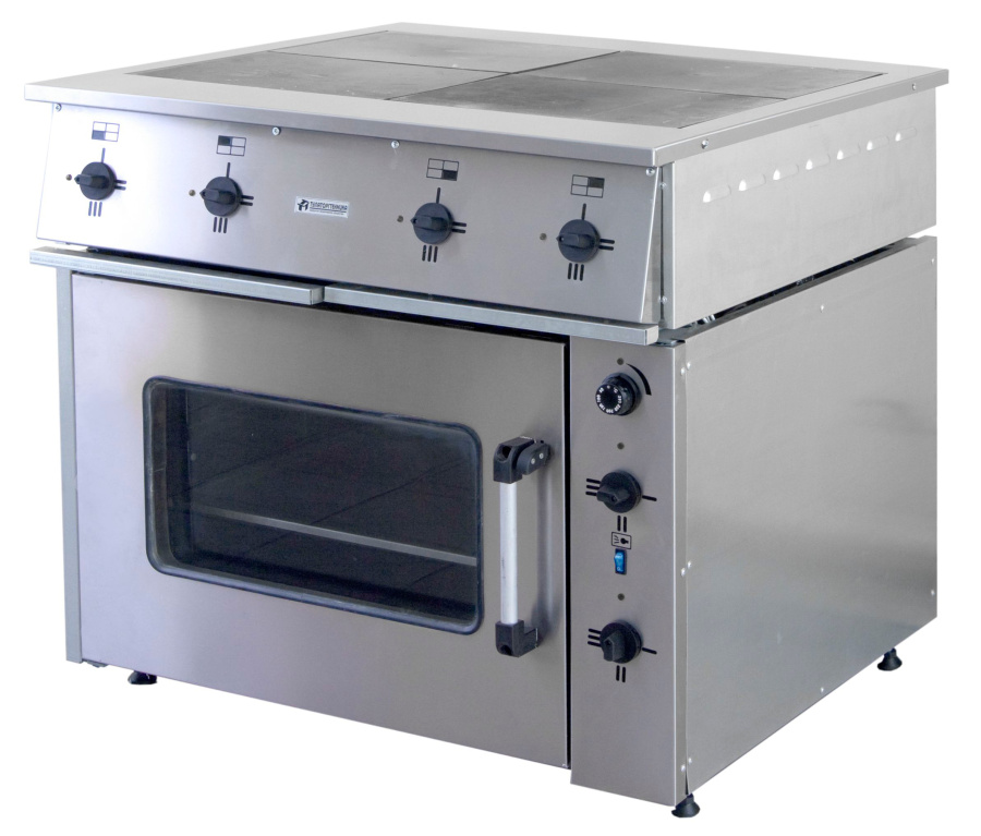 ПЛИТА ПЭ-0.48М ТЭН-сталь. 4-х конфорочная с жарочным шкафом