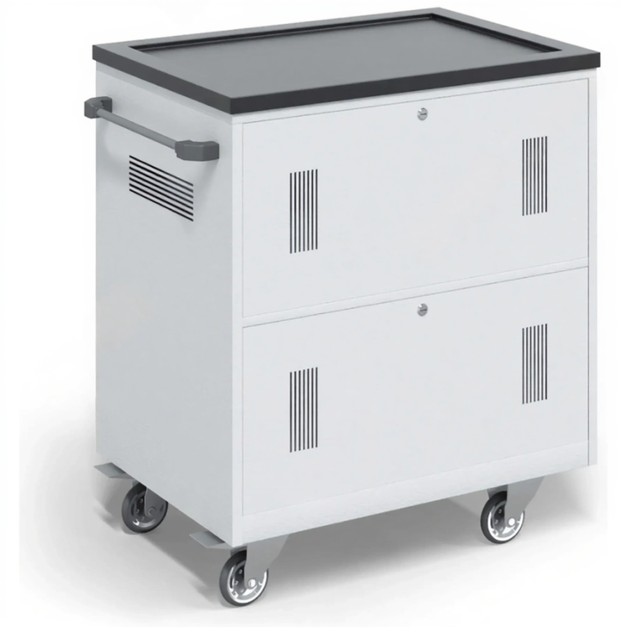 Тележка для хранения и зарядки 30 ноутбуков (15,6 дюймов) с электросхемой