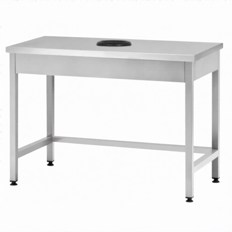 Стол производственный СПРп - 860х1200х700 «Profi Ral», сбор отходов (полка-обвязка)