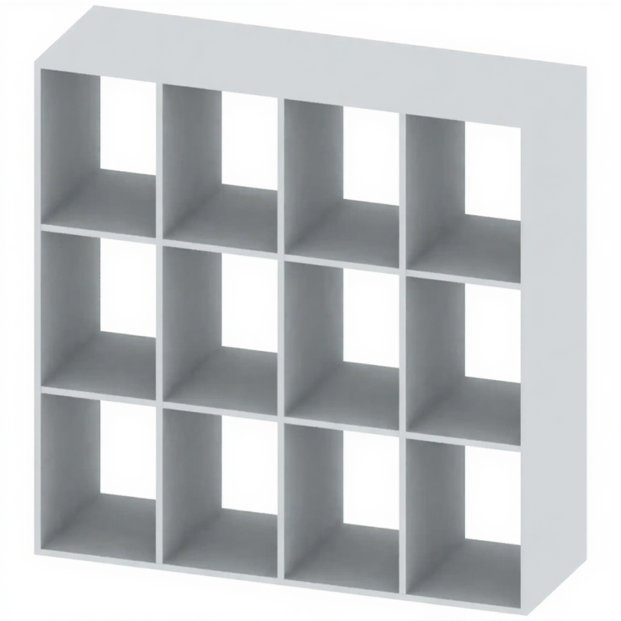 Стеллаж для обуви 3х4 ячейки СТ-АД-180