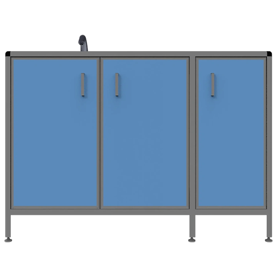 Стол-мойка лабораторная MED 13.005al (белый)