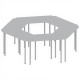 Комплект столов «Трапеция» ДС-АД-94, серый