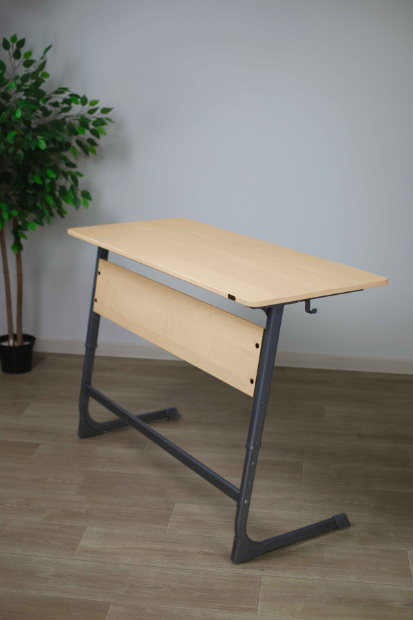 Cтол ученический берёза/антрацит  SHT-TN11/3-5